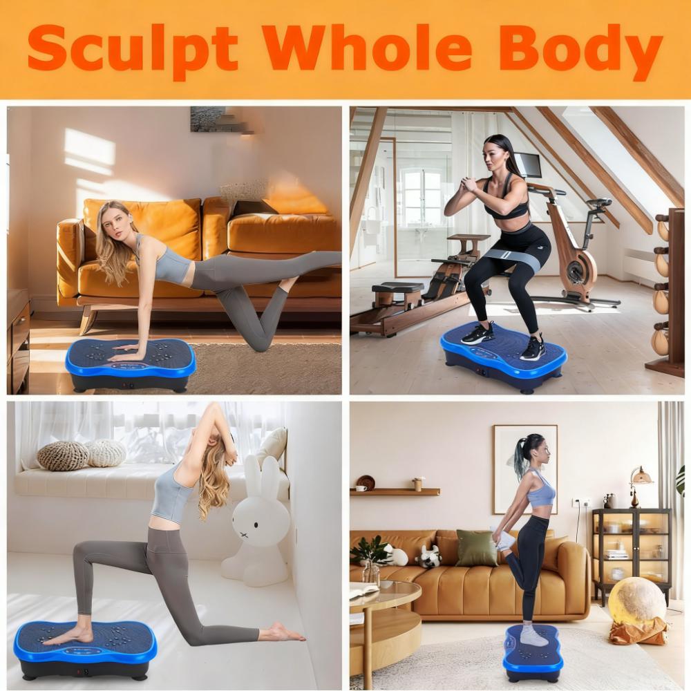 120-Speed Vibration Plate: 10-Min Full-Body Fitness & Recovery Device