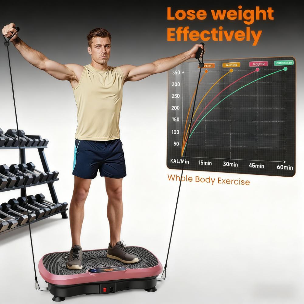 120-Speed Vibration Plate: Multi-Function Fitness & Massage Device for Home Use