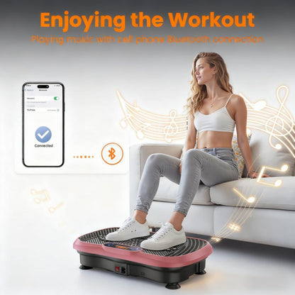 120-Speed Vibration Plate: Multi-Function Fitness & Massage Device for Home Use