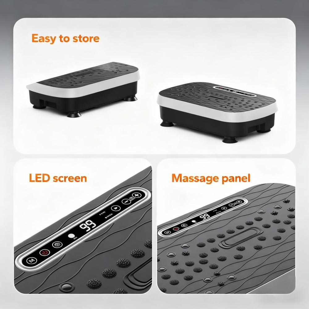 Vibration Plate Exercise Machine: 15-Min Full-Body Workout & Foot Massage