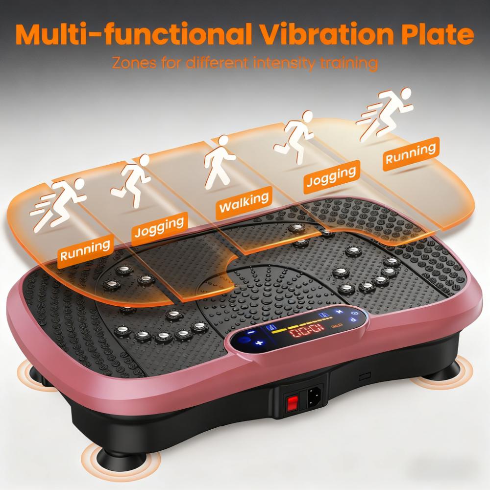 120-Speed Vibration Plate: Multi-Function Fitness & Massage Device for Home Use