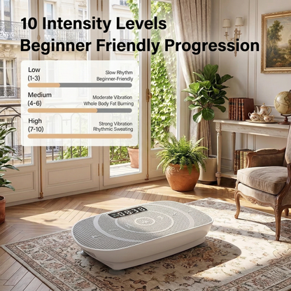 Livanta Vibration Plate with Heat Therapy – Full Body Vibration Platform for Circulation & Muscle Recovery