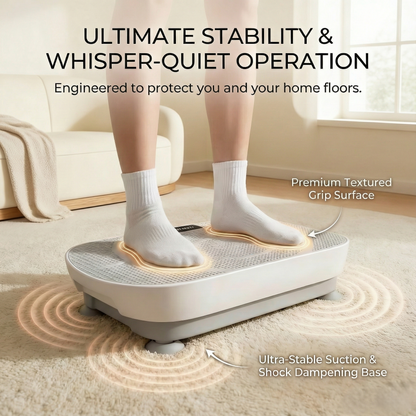 Livanta Vibration Plate with Heat Therapy – Full Body Vibration Platform for Circulation & Muscle Recovery