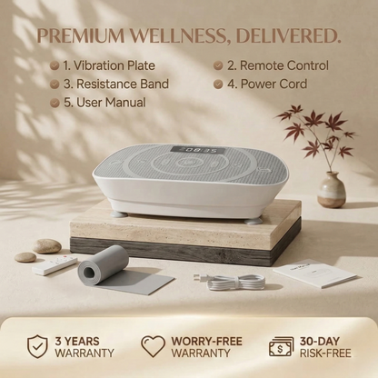 Livanta Vibration Plate with Heat Therapy – Full Body Vibration Platform for Circulation & Muscle Recovery