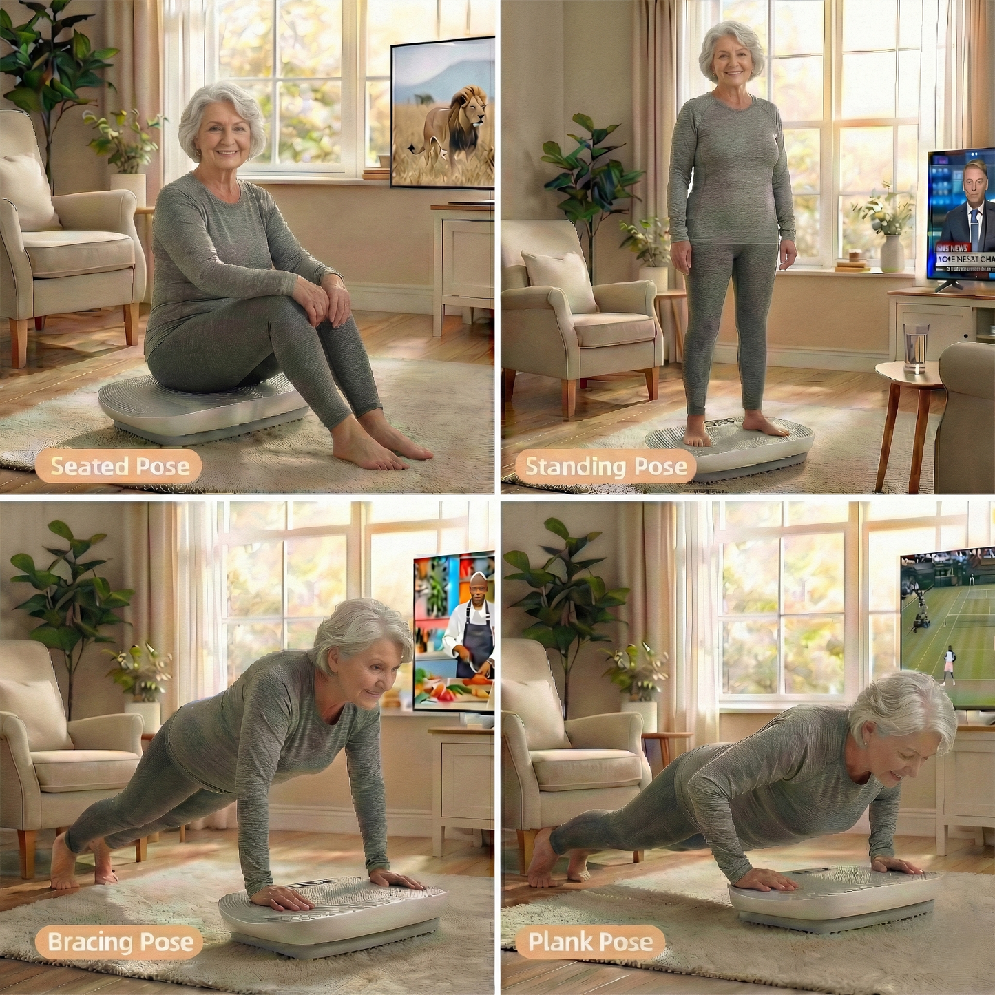 Livanta Vibration Plate with Heat Therapy – Full Body Vibration Platform for Circulation & Muscle Recovery