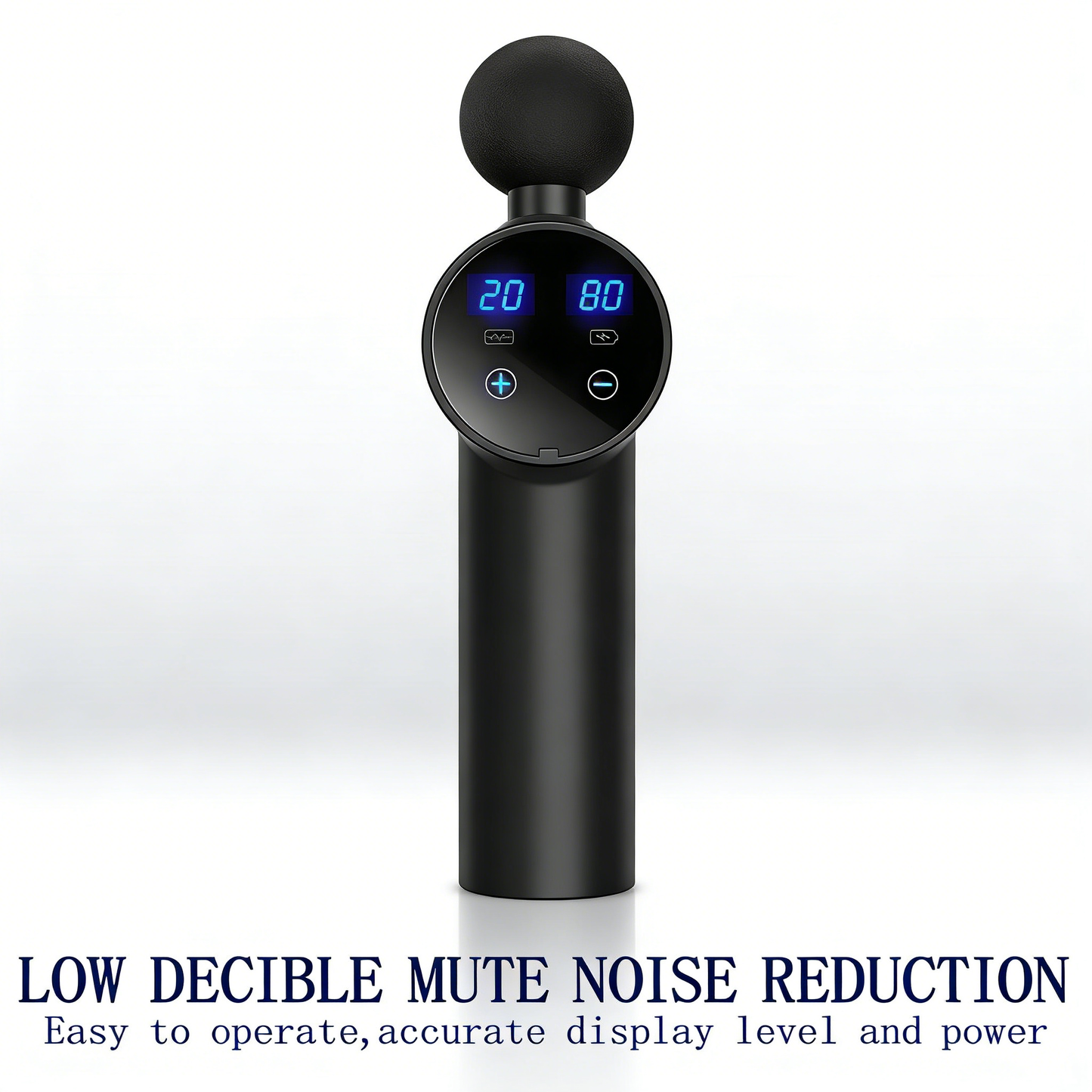 LCD Touch Screen Massage Gun – Deep Tissue Muscle Massager for Post-Workout Recovery & Pain Relief