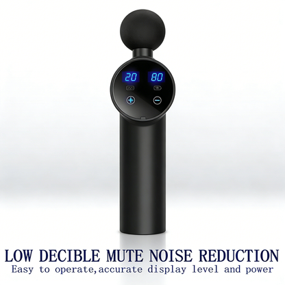 LCD Touch Screen Massage Gun – Deep Tissue Muscle Massager for Post-Workout Recovery & Pain Relief