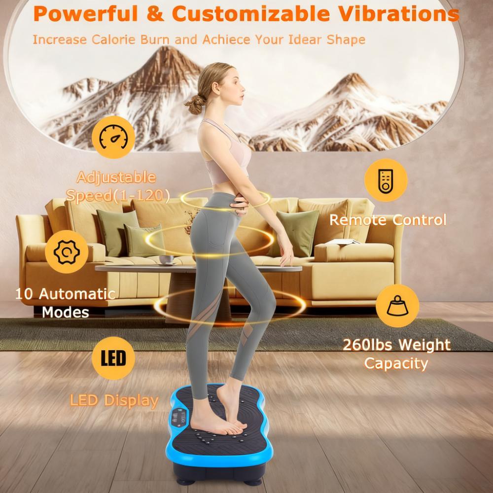120-Speed Vibration Plate: 10-Min Full-Body Fitness & Recovery Device