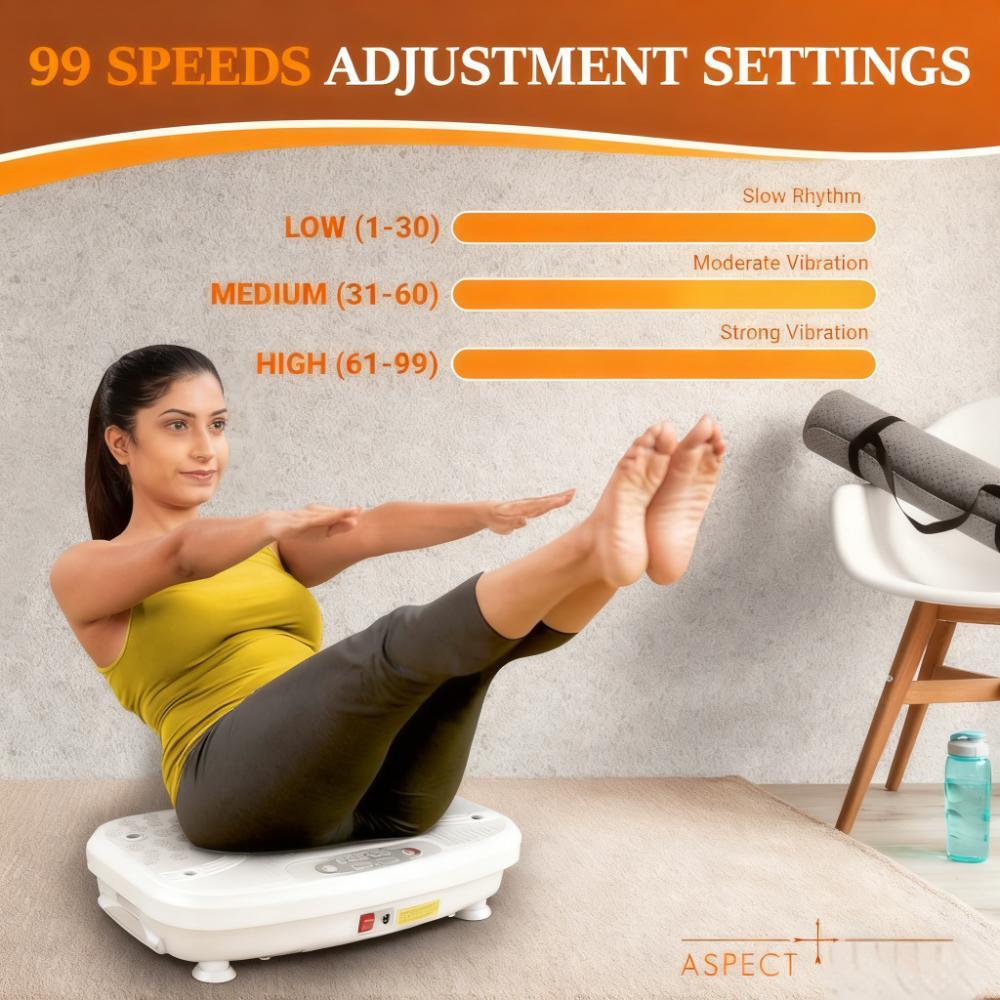 99-Speed Vibration Plate: 3-in-1 Fitness, Therapy & Full-Body Workout Device