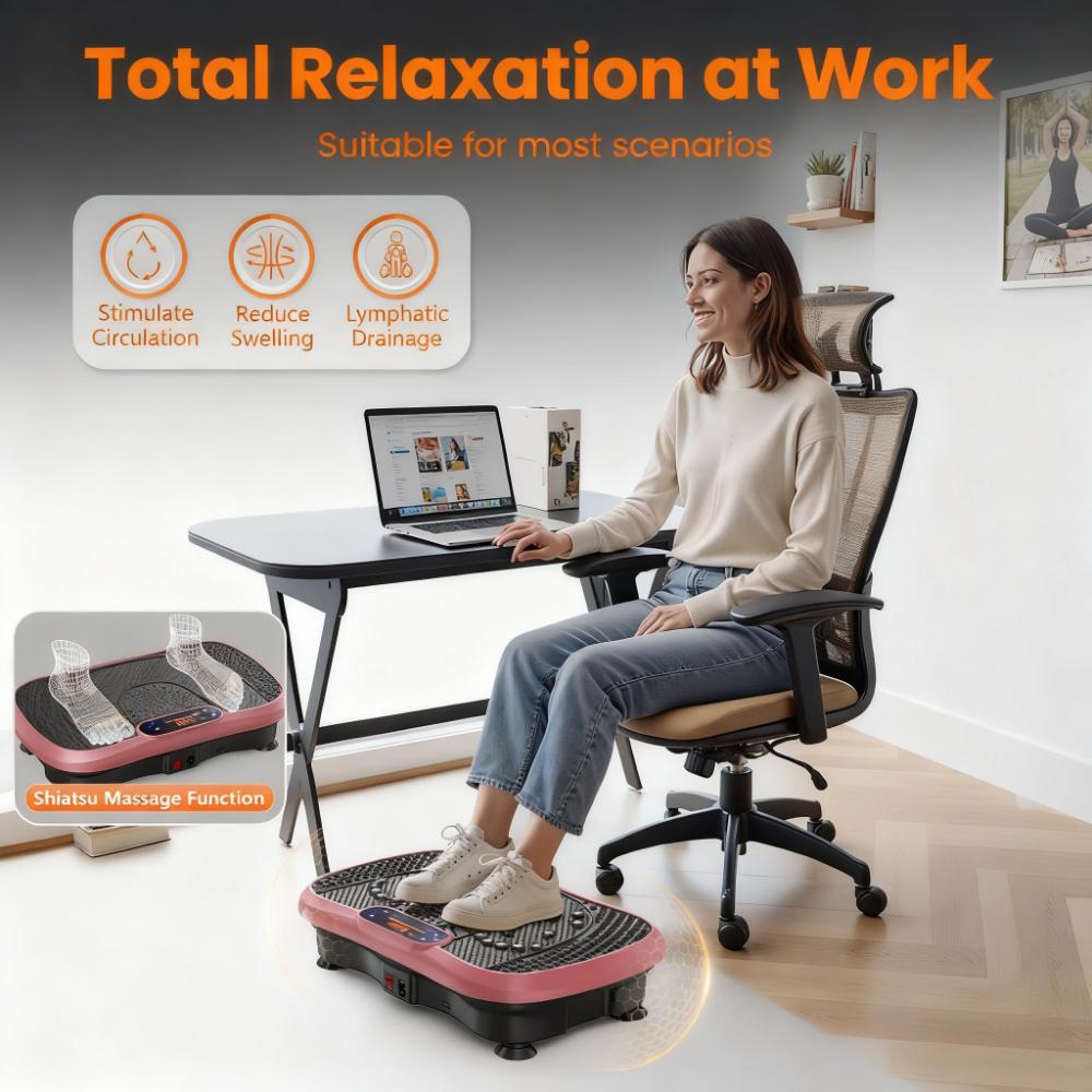 120-Speed Vibration Plate: Multi-Function Fitness & Massage Device for Home Use