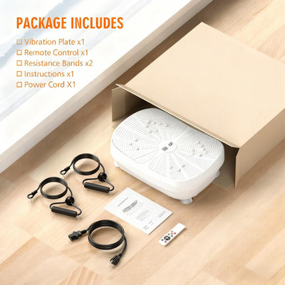 9-Mode Vibration Plate: Compact Fitness & Magnet Massage Device