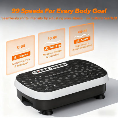 Vibration Plate Exercise Machine: 15-Min Full-Body Workout & Foot Massage